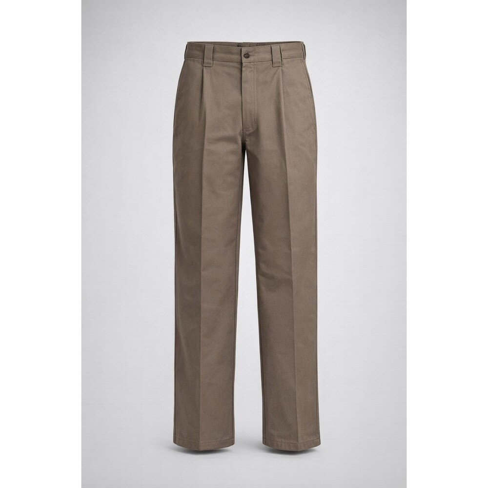 Dickies Men's Brown Straight-Leg Chinos